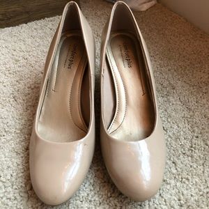 Nude Patent Leather Heels